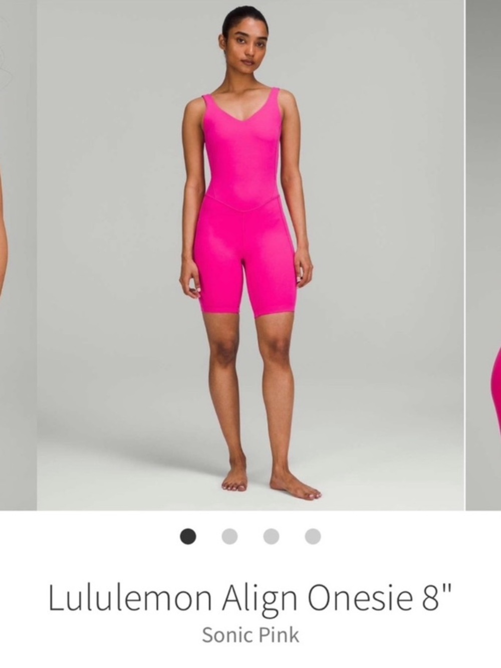 Lululemon Align Onesie 8” Sonic Pink Sz 8